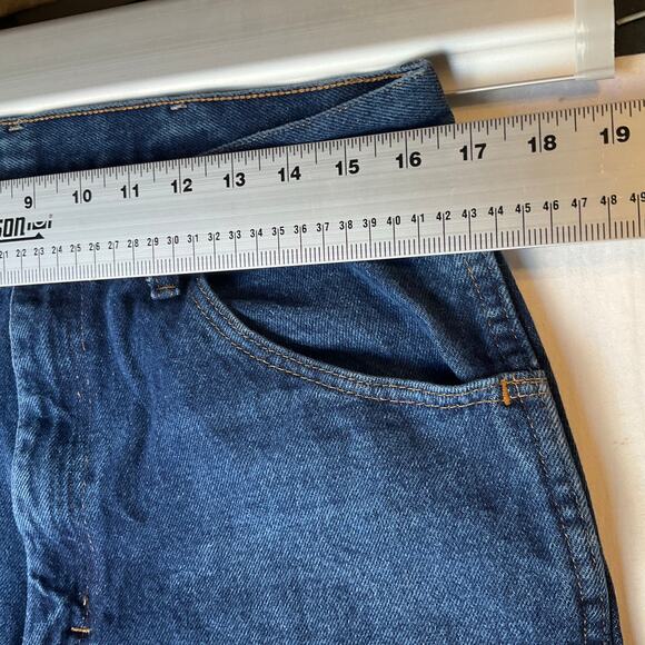 Rustler Men Jeans size 34 x 32 Blue Mid Rise Straight Leg Boot Cut - Picture 2 of 12